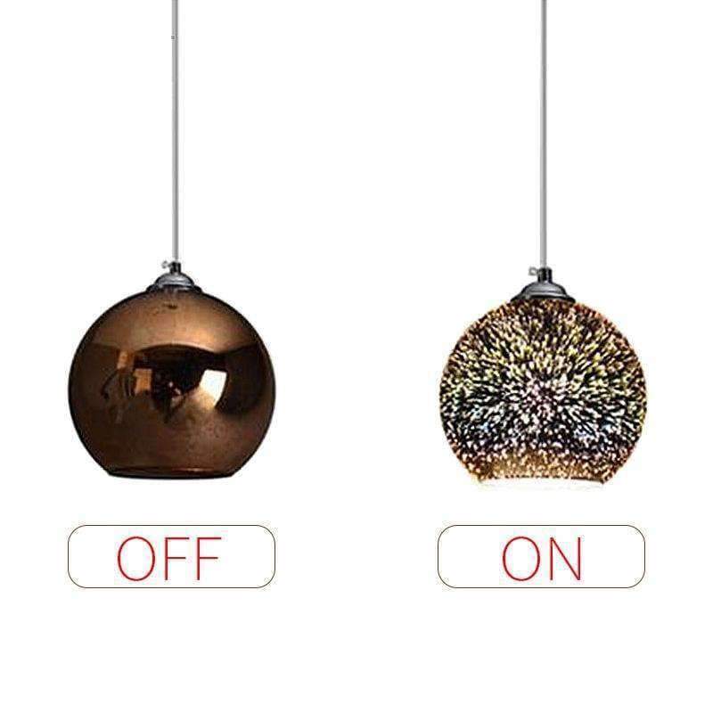 Horsten Neuheit Glas Ball Pendelleuchten Moderne Hängeleuchte Weihnachtskugel Design Lampe 3D Farbige Pendelleuchte