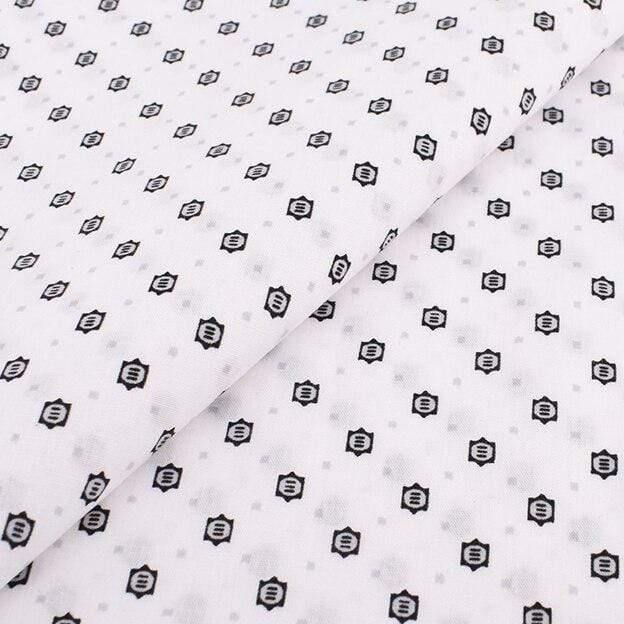 Chainho, Geometric Patterns, Printed Solid Color Cotton Fabric, DIY Quilting & Sewing Poplin Material for Baby & Children's Clothes, Shirt, Skirt