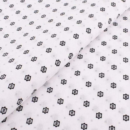 Chainho, Geometric Patterns, Printed Solid Color Cotton Fabric, DIY Quilting & Sewing Poplin Material for Baby & Children's Clothes, Shirt, Skirt
