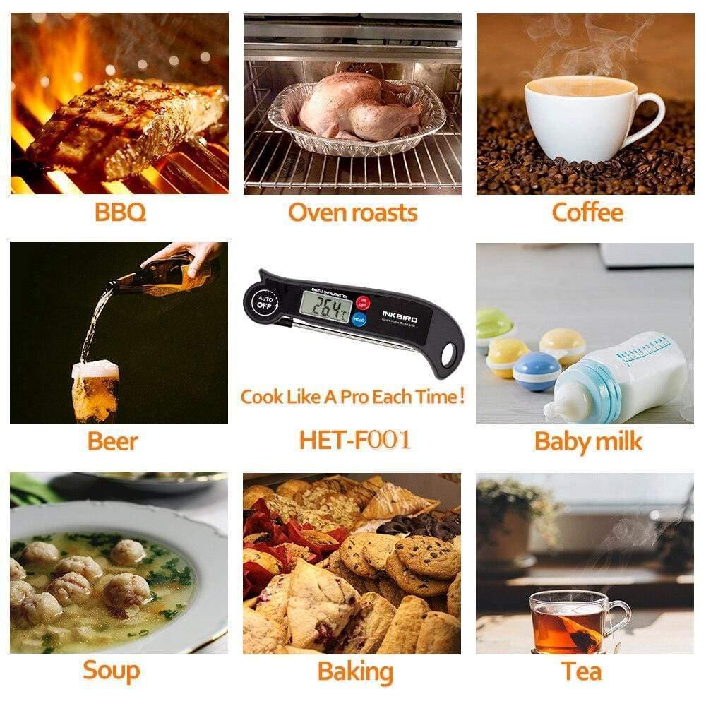 Inkbird HET-F001 Digital Kitchen Thermometer for Oven Beer Meat Cooking Food Probe BBQ Electronic Oven Thermometer Kitchen Tools (as shown in the picture)
