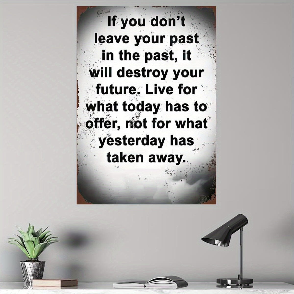 Inspirierende motivierende Zitate Leinwand Wandkunst Deko Poster für Zuhause Büro Bauernhaus Bar Café Küche Wohnzimmer Schlafzimmer