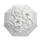 Automatic 3D Flower Umbrella White Chinese Sun Umbrella 3 Foldable Umbrella Rain Women Anti UV Outdoor Travel Sombrinha