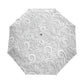 Automatic 3D Flower Umbrella White Chinese Sun Umbrella 3 Foldable Umbrella Rain Women Anti UV Outdoor Travel Sombrinha