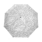 Automatic 3D Flower Umbrella White Chinese Sun Umbrella 3 Foldable Umbrella Rain Women Anti UV Outdoor Travel Sombrinha