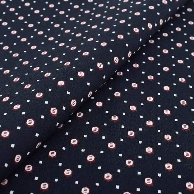 Chainho, Geometric Patterns, Printed Solid Color Cotton Fabric, DIY Quilting & Sewing Poplin Material for Baby & Children's Clothes, Shirt, Skirt