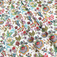 Japanese retro flower printed twill cotton fabric patchwork fabric for DIY sewing quilting leaves fat quarters material tissus