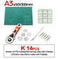 A1A2A3A4 PVC Cutting Mat DIY Leather Craft Tool Double-sided Self-healing Mat Pad Cutting Patchwork Sewing Tool Set