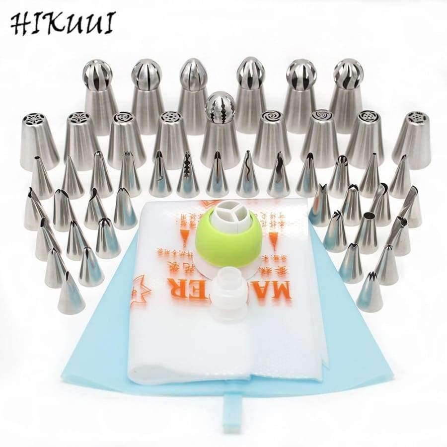 48 Stück/Set Russische Backaufsätze Bobby Rock Verzierungsspritze Set Edelstahl Küchenbacken Torten Dekorationswerkzeuge