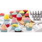 48 Stück/Set Russische Backaufsätze Bobby Rock Verzierungsspritze Set Edelstahl Küchenbacken Torten Dekorationswerkzeuge