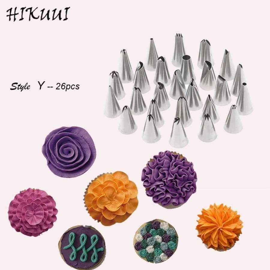 48 Stück/Set Russische Backaufsätze Bobby Rock Verzierungsspritze Set Edelstahl Küchenbacken Torten Dekorationswerkzeuge