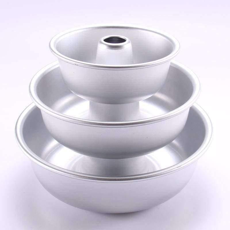 Hochwertige runde Aluminiumlegierung Küchenformen mit anodisierter Oberfläche zum Backen von Gebäckkuchen Hohlformen