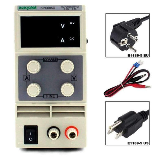 Labornetzgerät 60V 5A Einphasiges einstellbares SMPS Digitaler Mini-Spannungsregler 0.1V 0.01A KPS605D Gleichstromnetzgerät
