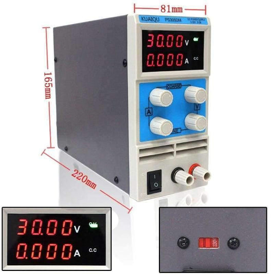 Laborgerät Stromversorgung PS605DM 60V 5A Einphasen einstellbare SMPS Digitalspannungsregler 0.1V 0.01A DC-Stromversorgung