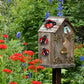 3 Stück/Set Metall Süßes Marienkäfer Skulptur Wandkunst Dekor, Innen Außen Dekorativ, Rote Marienkäfer Hängend Für Garten Hinterhof Veranda Zuhause Patio Rasen Zaun Dekorationen, Kreative Feiertagsdekorationen