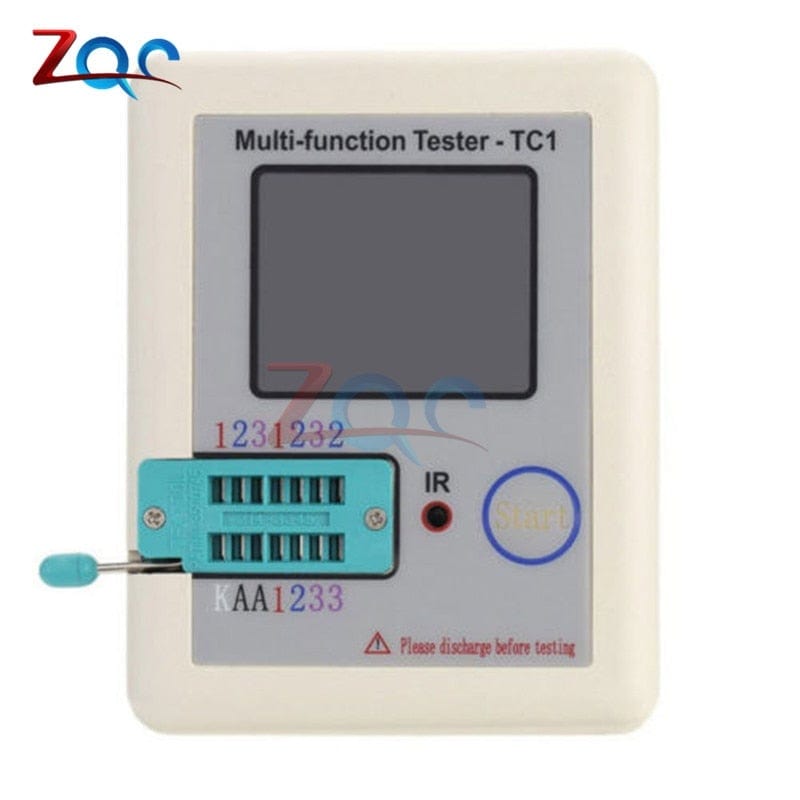 LCR-TC1 1.8" TFT LCD Display Multi-Meter Transistor Tester Diode Triode Capacitor Resistor Testing Device ESR LCR NPN PNP MOSFET COD