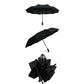 Leather curved handle men's automatic business umbrella men windproof black large auto umbrellas parasol rain paraguas