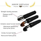 Leather curved handle men's automatic business umbrella men windproof black large auto umbrellas parasol rain paraguas