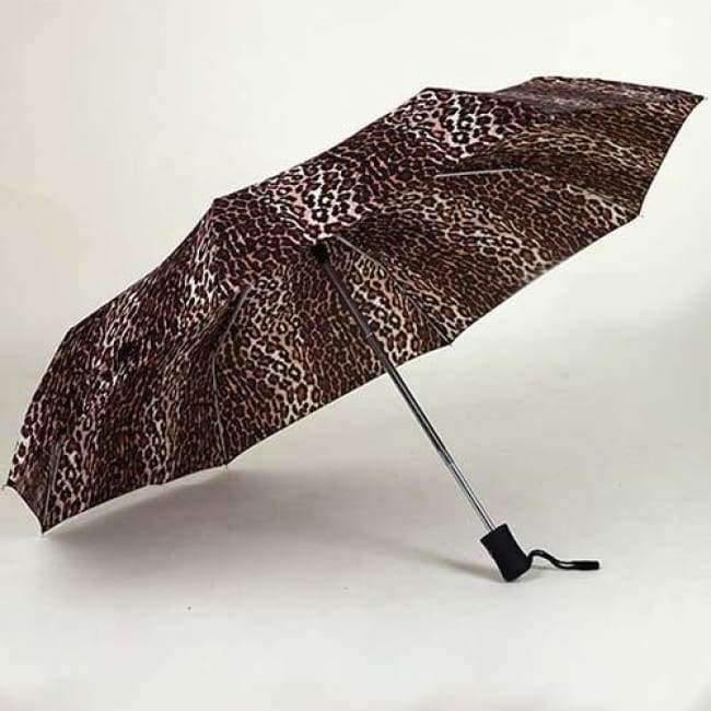 Ladies Full Automatic Aluminum-Fiberglass Sturdy Frame Three-Foldable Compact Large Umbrella