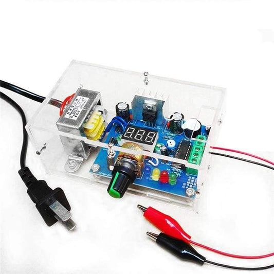 LM317 einstellbares geregeltes Spannung 220V auf 1.25V-14.5V Step-down Stromversorgung DIY Kits PCB Board DIY Elektronik mit Gehäuse
