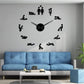 Love Position Stille Wanduhr Junggesellenabschiedsspiel Sexy Kama Sutra 3D DIY Uhr Lustige Erwachsenenraumdekoration Aufkleber Kunst Neu