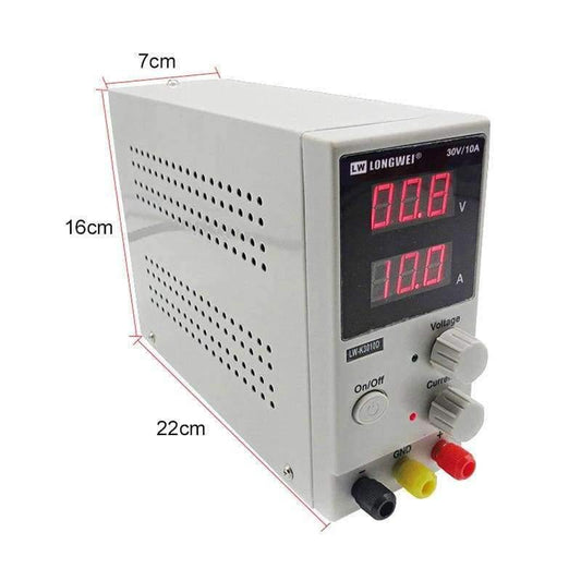 LW-K3010D DC-Stromversorgung einstellbare digitale Lithium-Batterie-Ladegerät 30V 10A Spannungsregler Schalter Labor-Stromversorgung
