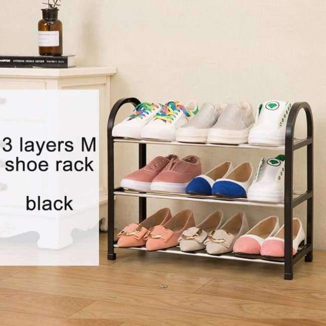 Mehrschichtiger Schuhregal Kunststoffteile Stahlrohr Schuhregal Leicht zusammengebauter Aufbewahrungsorganisator Standmöbel für das Wohnzimmer