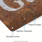1 Stück, Personalisierte Gartensign, Benutzerdefinierter Name, Retro Vintage Außen Dekor, Geschenkideen, 30,48x20,32 cm Aluminium für Terrasse, Veranda