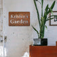 1 Stück, Personalisierte Gartensign, Benutzerdefinierter Name, Retro Vintage Außen Dekor, Geschenkideen, 30,48x20,32 cm Aluminium für Terrasse, Veranda