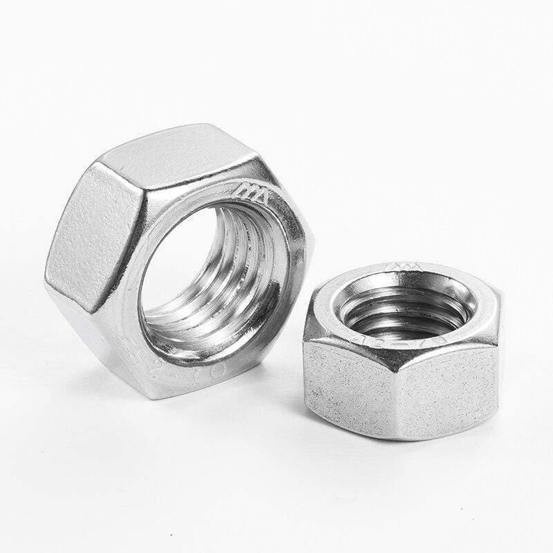 M5 304 Edelstahl Sechskantschraube M5x6 25 30 35 40 45 70 75 80 85 90 100mm Sechskant-Sitz Kopf Schraube M5 Unterlegscheibe und Mutter