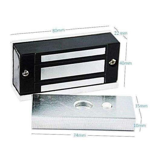 Magnetisches Schloss 12V Elektronische Türschlösser Elektrisches Schrank Elektromagnetische Schublade 60kg 100lbs Mini M60 Zutrittskontrolle Sicherheit