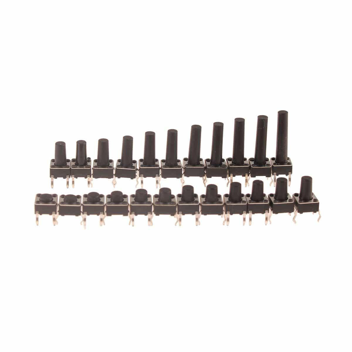 Micro-Schalter 6x6mm Panel PCB Momentary Tactile Tact Mini Drucktaster Schalter DIP 4pin 6x6x4.3/4.5/5/6/18 MM 6*6*4.3mm 4.5mm