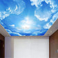 Moderne 3D Fototapete Blau Himmel und weiße Wolken Tapeten Wohnkultur Dekor Wohnzimmer Decke Lobby Wandtapete