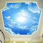 Moderne 3D Fototapete Blau Himmel und weiße Wolken Tapeten Wohnkultur Dekor Wohnzimmer Decke Lobby Wandtapete