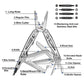 MOSSY OAK 21 in 1 Multi Tool Pliers Wire Cutter Folding Pliers Outdoor Camping Multitool Portable Folding Pocket Pliers