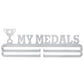 Langlebiger Edelstahl Medaillenhalter Medaillenaufbewahrungsregal für Laufen Schwimmen Gymnastik Marathons Sportmedaille Geschenk Dekoration