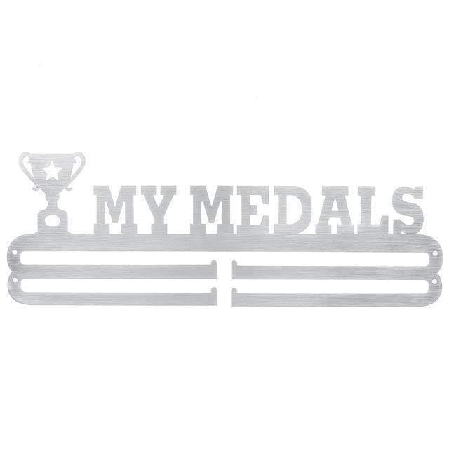 Langlebiger Edelstahl Medaillenhalter Medaillenaufbewahrungsregal für Laufen Schwimmen Gymnastik Marathons Sportmedaille Geschenk Dekoration
