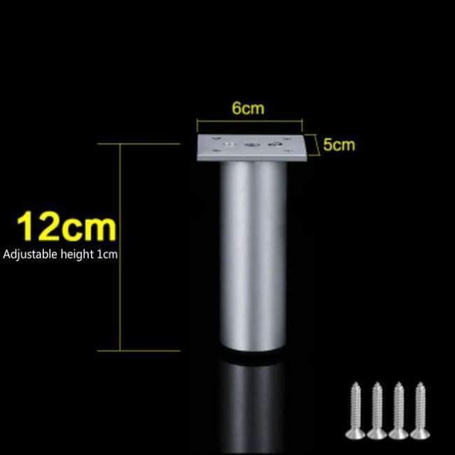 Dicke Aluminiumlegierungs-Tischbeindose Schrank Sofa Erhöhung Fuß verstellbar Multifunktionale Unterstützung Fuß Möbelzubehör 4Stk/Los