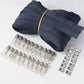 Meetee 10/20M Nylon 3# Zipper with Slider & Stop for Quilt Bags Tent Invisible Clothing Zipper Sewing Craft Supplies