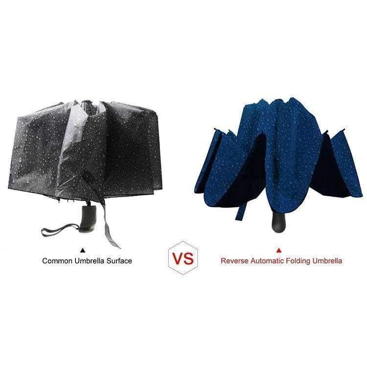 Black Cover Automatic Umbrella Inverted Fashion Color 3 Folding Sun Umbrella Inverse Umbrella Rain Women Men for Car