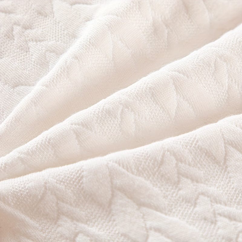 1pc Bequames und Stützendes Kopfkissen mit Netzrand und Weizenhalm-Rasterdesign zur Unterstützung von Nacken und Schultern - Perfekt für Gästezimmer und Home Decor