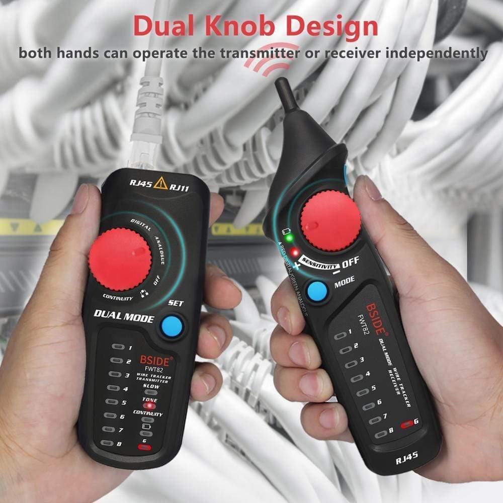 Network Cable Tracker Tester BSIDE FWT82 81 RJ45 RJ11 Telephone Cable Toner Ethernet LAN Tracer Analyzer Detector Line Finder