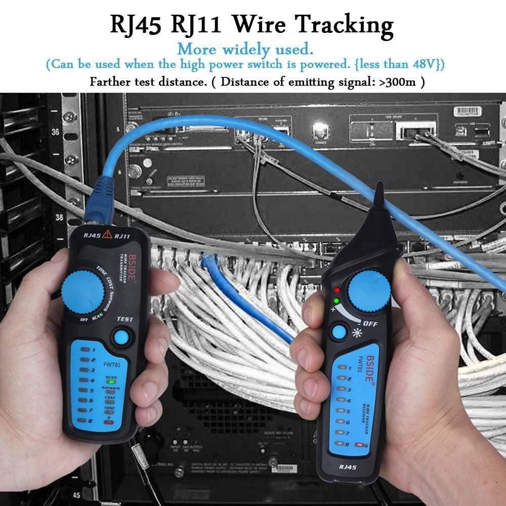 Network Ethernet Cable LAN Tester Tracker Phone RJ45 RJ11 Telephone Cable USB Cable Analyzer Detector Line Finder Tools MS6812