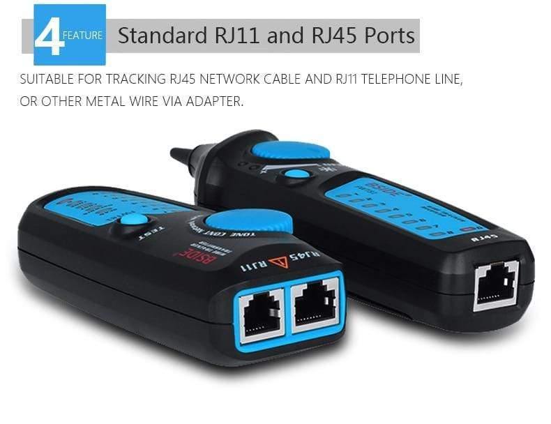 Network Ethernet Cable LAN Tester Tracker Phone RJ45 RJ11 Telephone Cable USB Cable Analyzer Detector Line Finder Tools MS6812