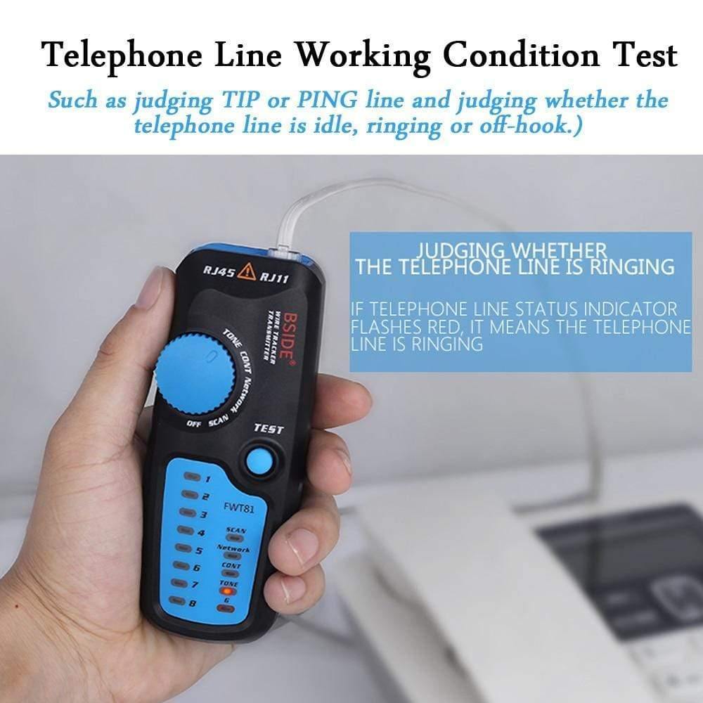 Network Ethernet Cable LAN Tester Tracker Phone RJ45 RJ11 Telephone Cable USB Cable Analyzer Detector Line Finder Tools MS6812