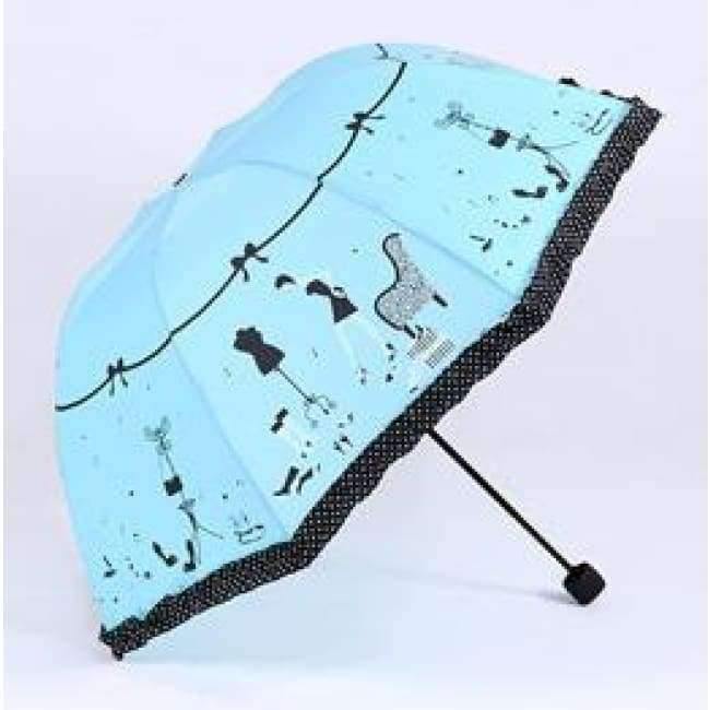 Beautiful girl pattern umbrella women's fashion bow princess umbrellas ladies parasol creative gift US041