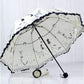 Beautiful girl pattern umbrella women's fashion bow princess umbrellas ladies parasol creative gift US041
