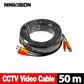 NINIVISION Home Video Cable 50m 165ft POWER VIDEO protective coaxial cable CCTV BNC for surveillance camera