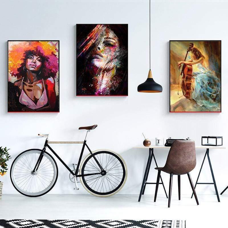 Nordic Canvas Painting Fashion Sex Figur Bild Wandkunst Wohnkultur Poster Wohnzimmer Mädchen Schlafzimmer Abstrakte Kunst Ölmalerei