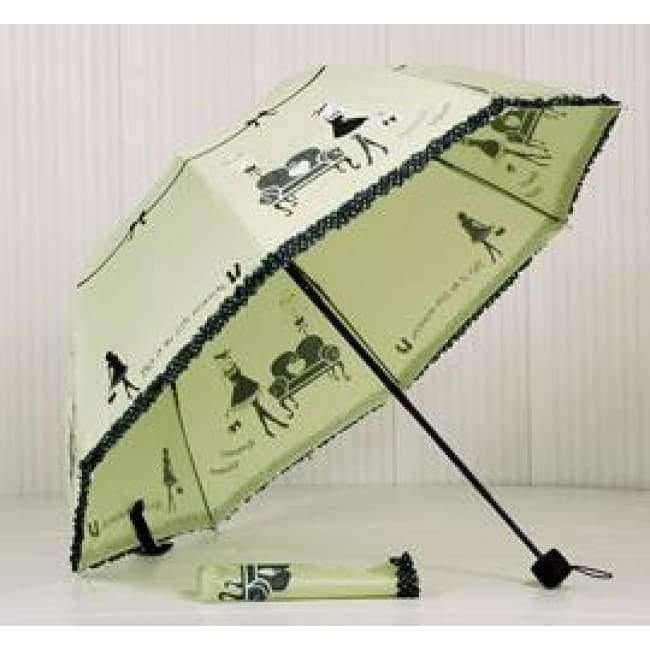 Beautiful girl pattern umbrella women's fashion bow princess umbrellas ladies parasol creative gift US041