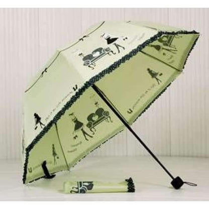 Beautiful girl pattern umbrella women's fashion bow princess umbrellas ladies parasol creative gift US041